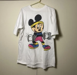 Vintage Disney Minnie Mouse Shirt Grail Single Stitch Work Out 1990s RARE - Picture 1 of 3
