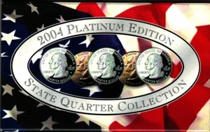 2004 - PLATINUM EDITION STATE QUARTER COLLECTION! - Picture 1 of 3
