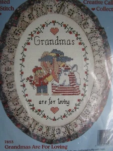 Grandmas are for Loving Counted Cross Stitch Kit #7853 (Dimensions, Stitchables) - Picture 1 of 2