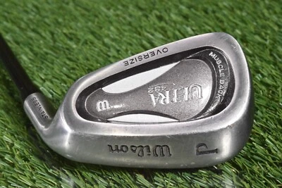 WILSON ULTRA 432 MUSCLE BLACK OVERSIZE PITCHING WEDGE MENS FLEX SHAFT ~ L@@K!! - Image 1 of 4