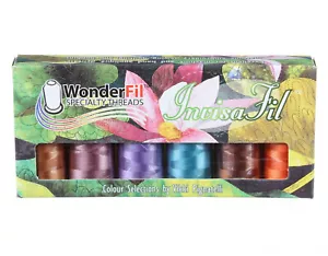 WonderFil InvisaFil Must Have Mediums Cottonized Polyester Mini Thread Pack B009 - Picture 1 of 1