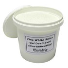 Silica Gel Desiccant Granules Fine Pure White in Sealed Tubs Flower Drying etc