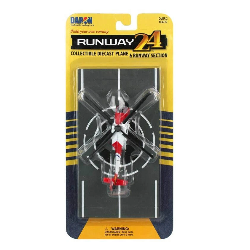 Daron Runway24 Diecast Metal Toy with Runway Section - HH-60J Coast Guard Helo - Image 1 of 1