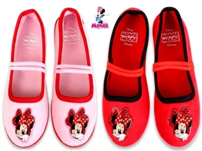 Disney Minnie Mouse Mickey Slippers Kindergartenschuhe Hausschuhe 24 - 31 NEU