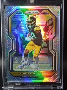 Diontae Johnson 2020 Prizm Football Silver SP Auto Steelers Panthers NFL Star  - Picture 1 of 5