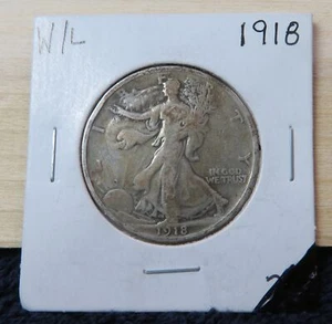 Medio dólar Walking Liberty 1918 - F - Imagen 1 de 2