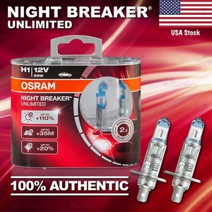 2x H1 448 OSRAM Night Breaker UNLIMITED +110% DuoBox Bulbs Lamps 64150NBU-HCB - Picture 1 of 10