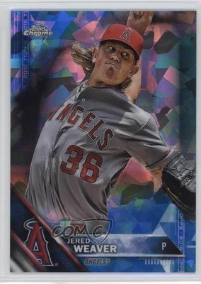 2016 Topps Box Set Chrome Sapphire Edition /250 Jered Weaver #174 - Image 1 of 2