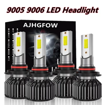 6500K LED Headlight High/Low Bulbs For GMC Sierra 1500 2500 C/K Pickup 1999-2006 - Image 1 of 4