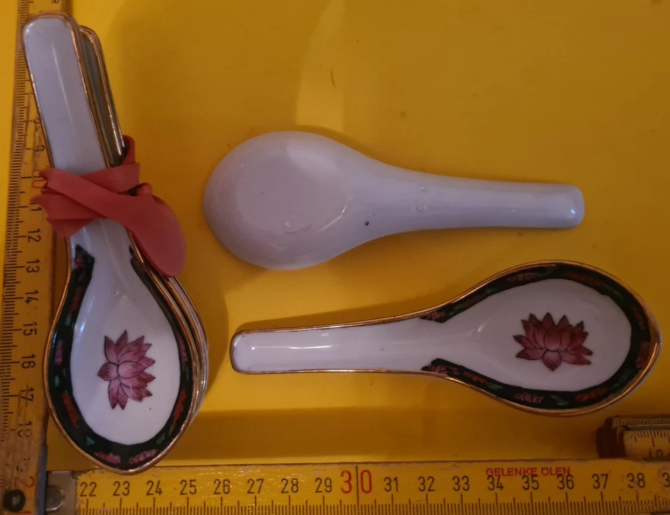 6 Stück Chinesische Löffel Porzellan - dekorativ - Bild 1 von 1