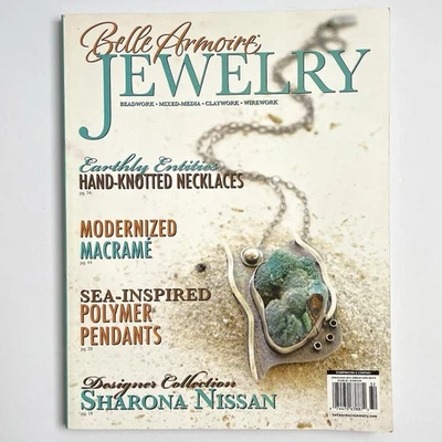 Belle Armoire Jewelry Magazine Summer 2013 Issue Beadwork Mixed Media Clay Wire - Image 1 of 4