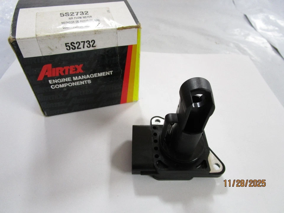Genuine Toyota OEM 22204-21010 Mass Air Flow Sensor reboxed by Airtex 5S2732 Foto 1 de 4