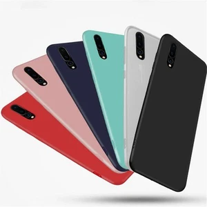 For Huawei P40 P30 P20 P Smart Ultra Slim Silicone TPU Matte Back Case Cover UK - Picture 1 of 12