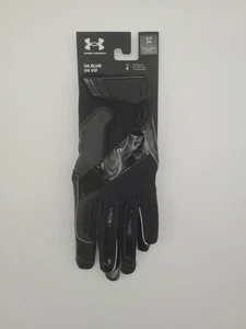 Guanti da uomo Under Armour UA Blur piccoli blackout calcio ricevitore 1389030-001 - Foto 1 di 4