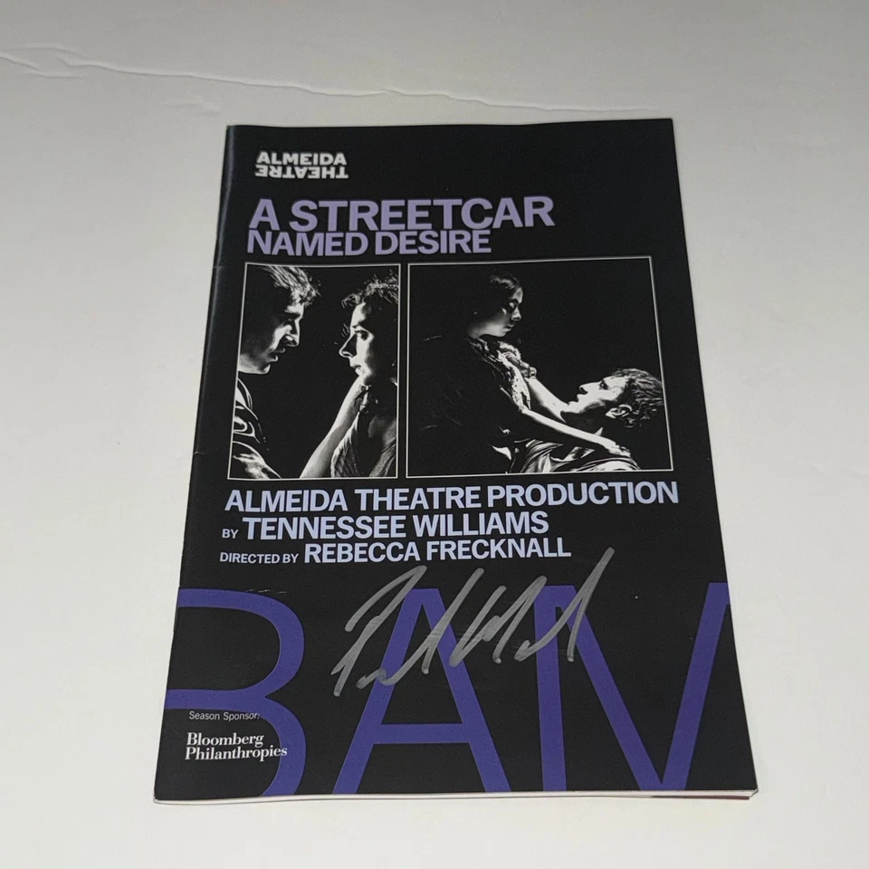 Paul Mescal Firmado Un Tranvía Llamado Deseo BAM Playbill Foto 1 de 1