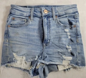 American Eagle High Rise Shorts Shortie Size 2 - Picture 1 of 5