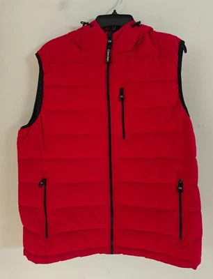 NWT Calvin Klein Men's Sorana Aura Lightweight Puffer Hoodie Vest Size L - Image 1 of 4