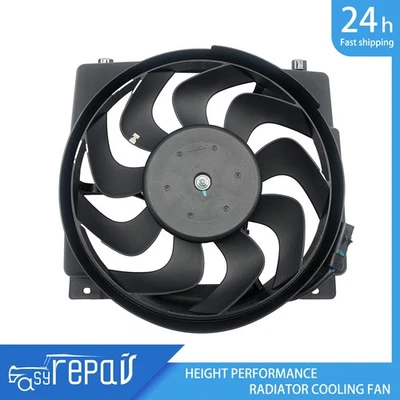 Conjunto de ventilador de refrigeración del radiador eléctrico para Jeep Cherokee 1995-2001 4,0 L L6 Foto 1 de 4