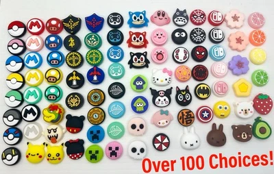 2x Controller Thumb Stick Grip Cap Cover For Nintendo Switch NEW- Choose Design! - Image 1 of 3