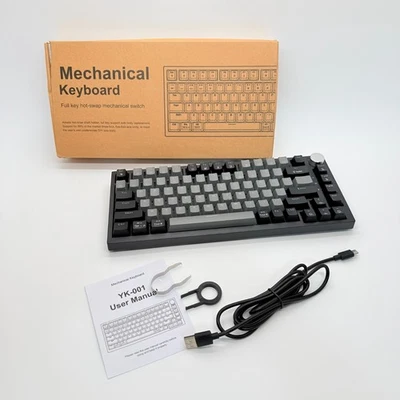 Yk-001 Lydarz Mechanical Key Board Gaming Rgb 82 Key Hot Swap RED SWITCH - Image 1 of 4