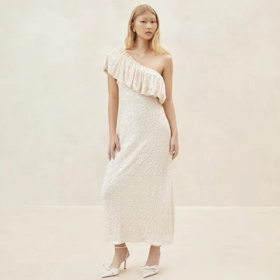 Vestido de noche Loeffler Randall lentejuelas asimétricas talla 4~6 Foto 1 de 4