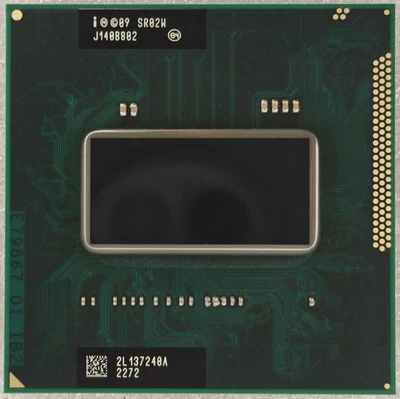 Intel Core i7 2760QM SR02W 2.4GHz Quad Core 6M 45W Socket G2 Notebook CPU - Image 1 of 2