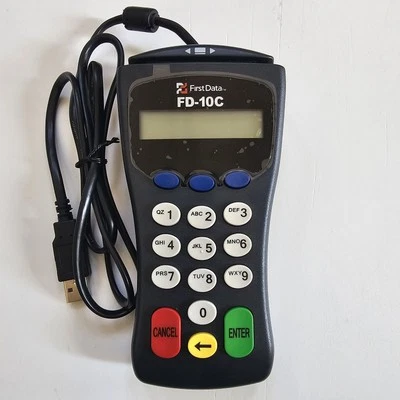 First Data FD-10C PINPAD Model 8002 - Credit Card Terminal, Reader  - Image 1 of 4