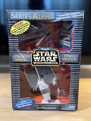 NEW 1997 Star Wars Action Fleet Series Alpha Imperial Shuttle w/ Concept Model - Image 1 of 4
