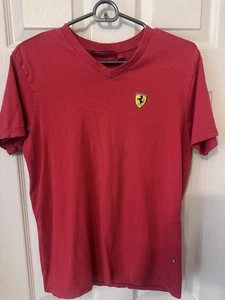 PRECISPORT Scuderia Ferrari Official Merchandise RED V Neck T Shirt Men’s S (e) - Picture 1 of 4