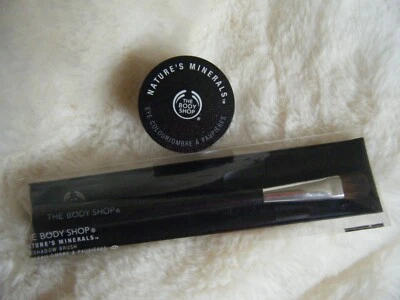 BODY SHOP " NATURES MINERALS " EYE COLOUR SHADE 05 BRONZED AMBER + EYE/S BRUSH - Image 1 of 3