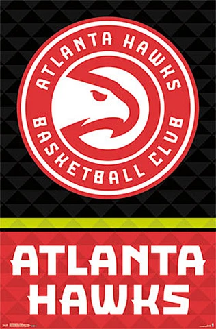 ATLANTA HAWKS Official NBA Basketball Team Logo 22x34 Wall POSTER Cover