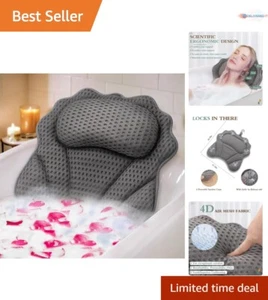 Ultra-Soft Bath Pillow with Suction Cups - Maximum Comfort for All Bathtubs - Picture 1 of 9