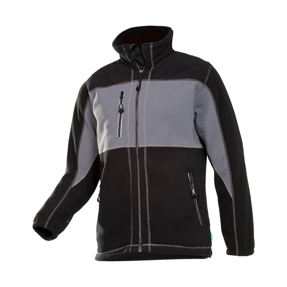 SIOEN Herren Fleecejacke Bundjacke DURANGO 611ZA2T01 hochwertig grau/schwarz