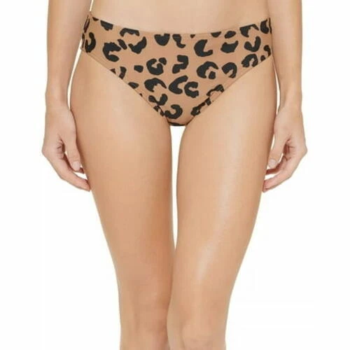 Dkny Printed Classic Bikini Bottom Womens Swimsuit Brown Size XL