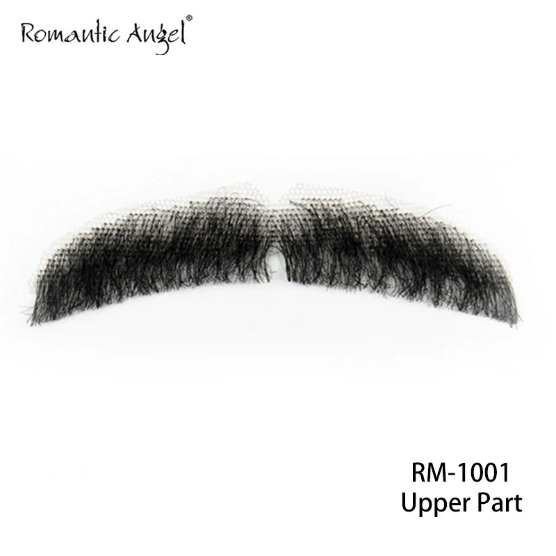 Barba bigote falsa/falsa 100 % cabello humano hecha a mano para entretenimiento/drama/vida Foto 1 de 4