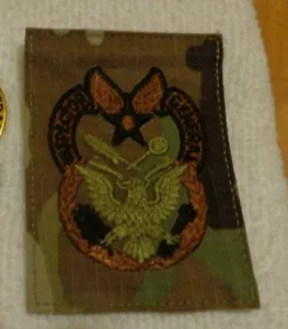 USAF BADGE, INSPECTOR GENERAL STAFF BADGE, MULTICAM SCORPION,HOOK LOOP FASTENER - Picture 1 of 1