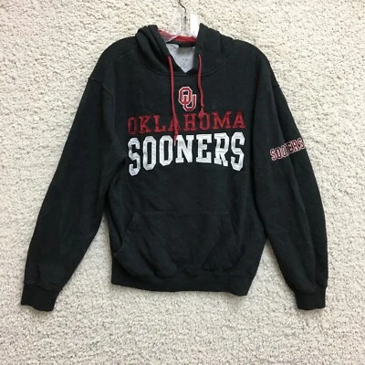 Oklahoma Sooners Coliseo Sudadera con Capucha Pequeña Adulto Negra Pullover Sudadera NCAA Hombres Foto 1 de 4
