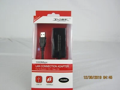 Dobe Wired Internet LAN Adapter For N-Switch/Pc/Mac Os - Image 1 of 4