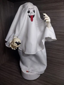 Vintage Halloween Ghost Skeleton Skull light up and spooky Sounds - Picture 1 of 10