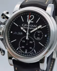 Graham Chronofighter Chronograph Day-Date Automatic - Box & Paper - 2CVAS.B02A - - Picture 1 of 13