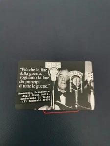 SCHEDE TELEFONICHE PAROLE CHE RACCONTANO UN SECOLO ROOSEVELT NUOVA G 1288 AG 741 - Foto 1 di 3