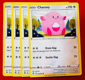 4x Chansey 202/264 Pokémon TCG Fusion Strike NM Playset Lot Common - Picture 1 of 1