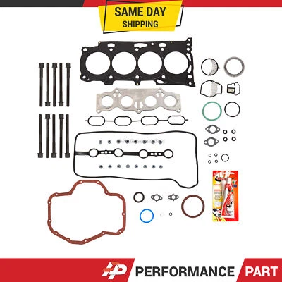 Juego completo de juntas pernos de cabeza para 07-13 Scion tC Toyota Camry RAV4 Lexus 2.4 2AZFE Foto 1 de 4