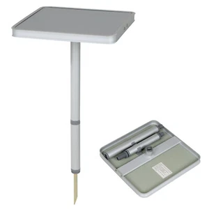 BO-CAMP Mini Campingtisch Alu - Beistelltisch Angel Tisch bivvy Hocker - 3 Höhen - Bild 1 von 9