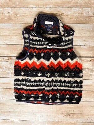 Жилет флисовый шерпа Polo Ralph Lauren унисекс скандинавский с принтом Fair Isle размер 5 - Изображение 1 из 4