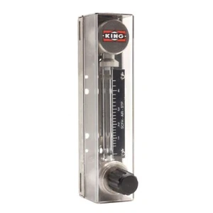 King Instruments 74C123G081123510 Flowmeter 1-4.2SCFH Air, 1/4in NPT, 200psig - Picture 1 of 6