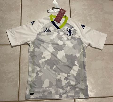 NWT KAPPA  Aston Villa FC 2020/2021 THIRD Jersey Men's Large Cover