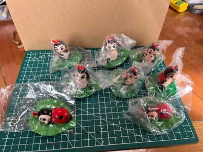 figurine vintage coccinelle feuille années 1960/70 - Photo 1/4