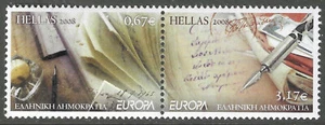 GREECE #2350 MNH  PO Fresh Sheet Pair Europa 2008! ('25 SCV $10) - Picture 1 of 1