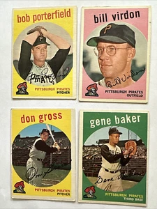 Lot of 4 1959 Topps Pittsburgh Pirates VG-EX sharp # 181, 189, 228 & 238 💥⚾ - Bild 1 von 13